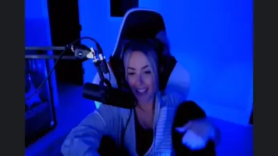 Corinna Kopf shows feets during her twitch live